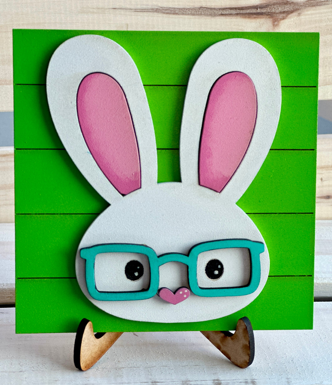 Tile Bunny with glasses Easter